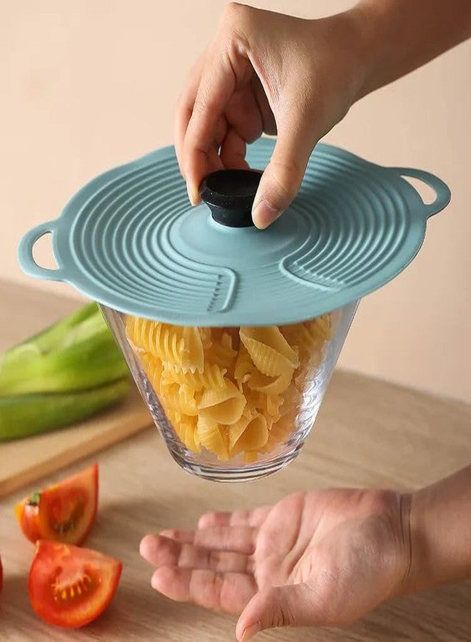 ZUGAD Silicone Lids, Reusable Suction Microwave Food Storage Cover Food-Grade Grip fits Cups, Bowls, Plates, Pots, Fridge Dishwasher Safe (1Pcs) (Multicolor) (Small) - Image 5